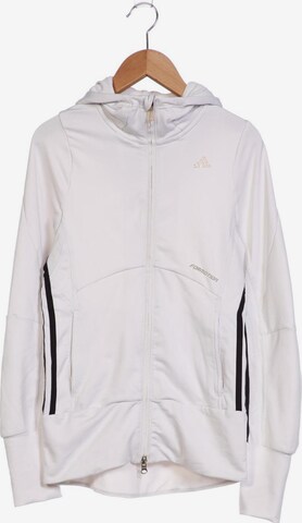 ADIDAS PERFORMANCE Sweatshirt & Zip-Up Hoodie in XS in White: front