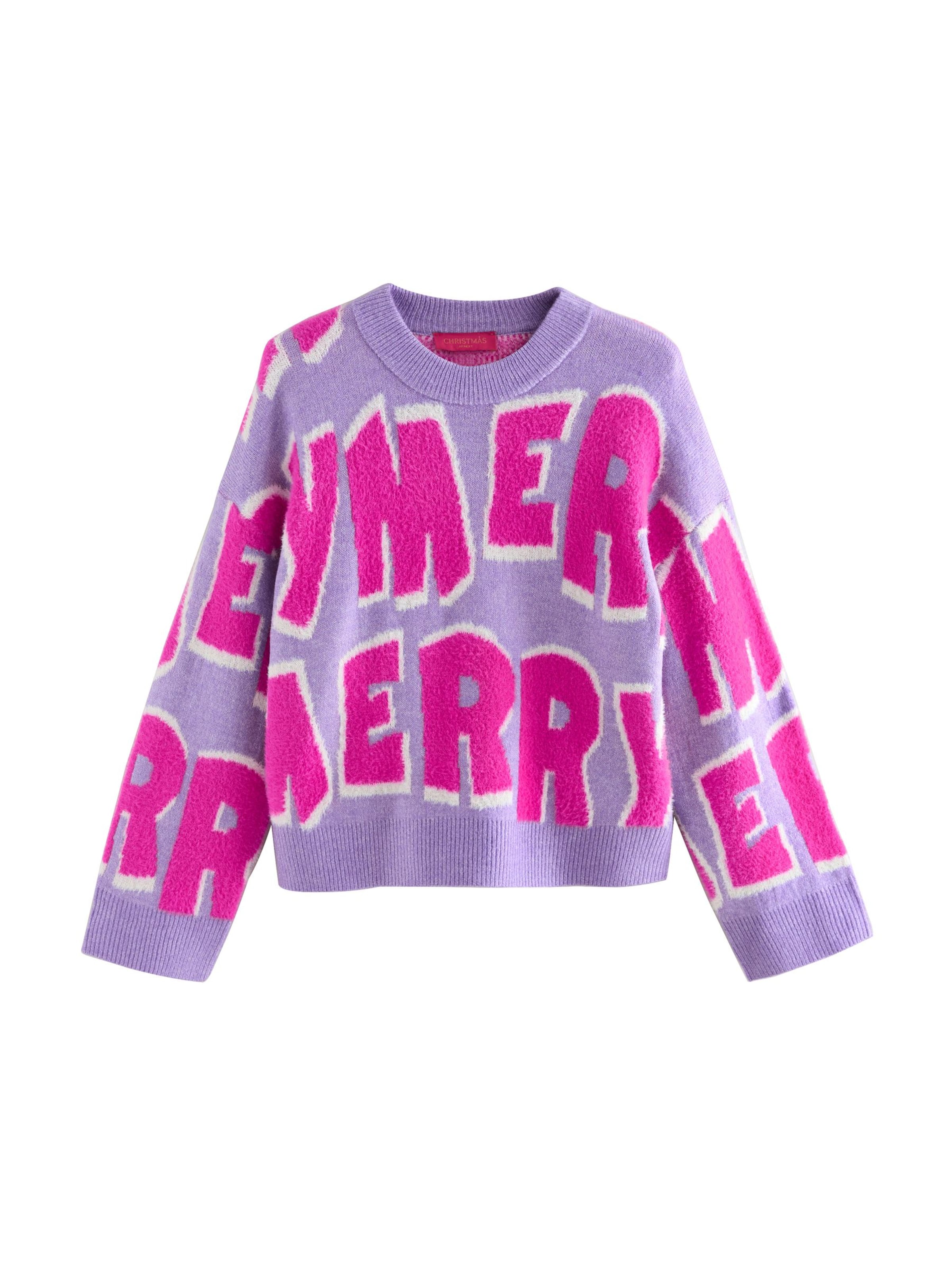 Next Sveter 'Weihnachts' - Ružová: predná strana