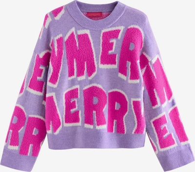 Next Pullover 'Weihnachts' in flieder / pink / weiß, Produktansicht
