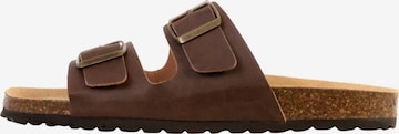 Mule 'Noga Mistral Edge Leder-Pantoletten' The Divine Factory en marron : devant