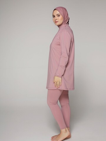 SIYA Swimwear High neck Badeanzug  'South – Covered - Burkini/Modest' in Pink