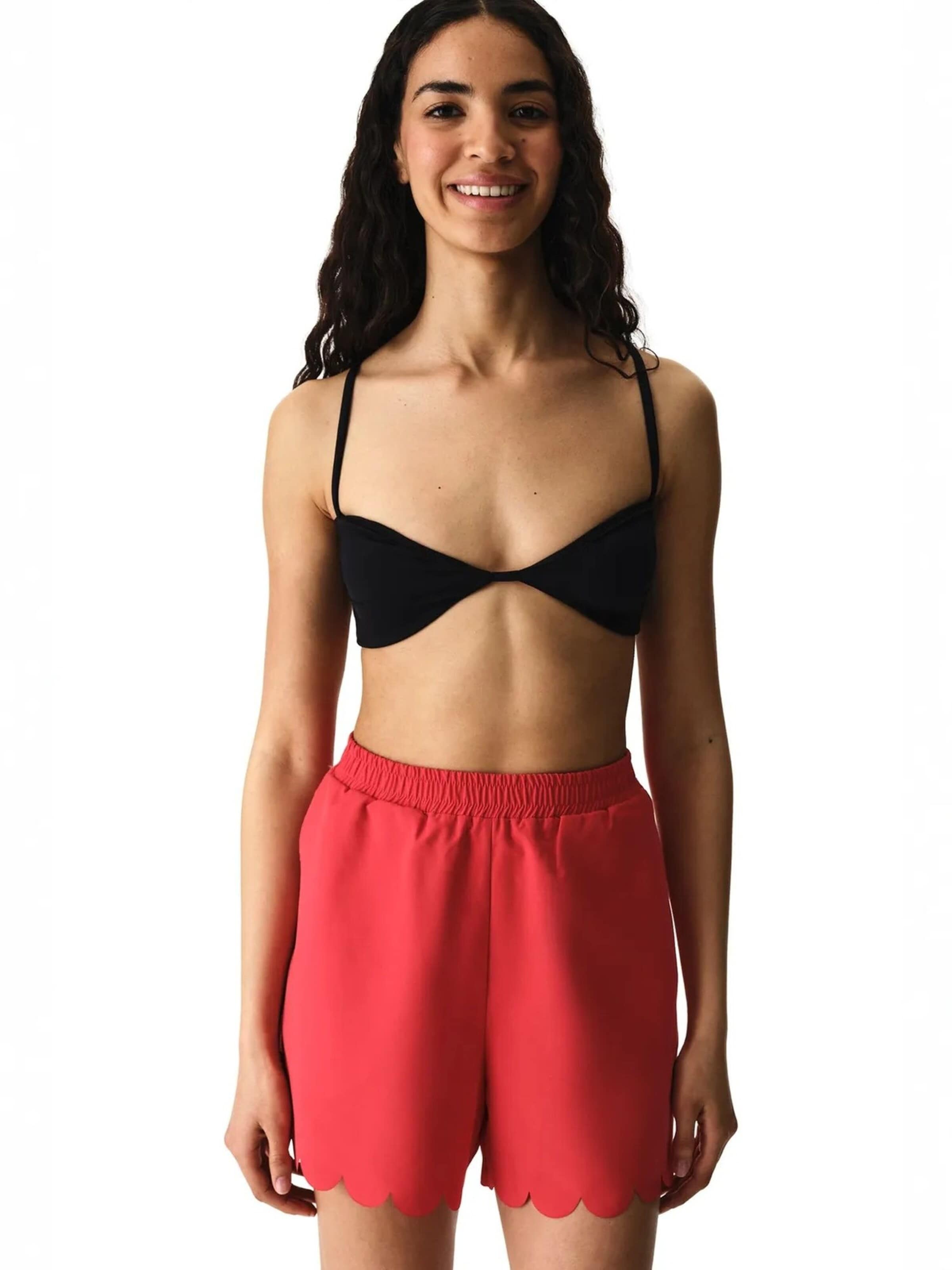 Penti Ujumispüksid 'PENTI Damen Laser Boardshorts', värv punane