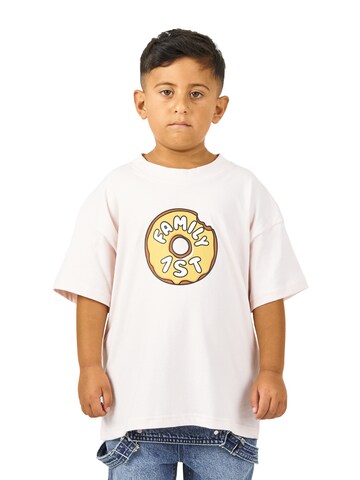 T-Shirt 'Inner Circle' FAMILY 1ST FAMILY 4EVER en blanc