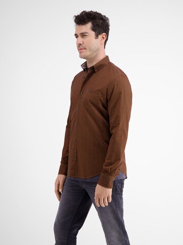 LERROS Regular fit Button Up Shirt in Brown