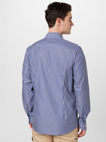 Coupe slim Chemise 'Rangnick' Bruun & Stengade en bleu