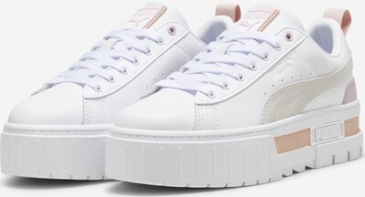 PUMA Baskets basses 'Mayze' en beige / rose / blanc, Vue avec produit