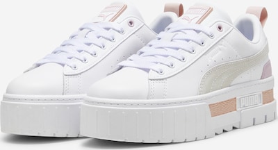 PUMA Baskets basses 'Mayze' en beige / rose / blanc, Vue avec produit