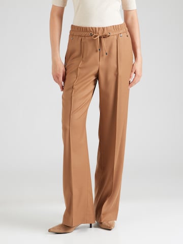 Wide Leg Pantalon à plis 'ELLA-3' BOGNER en marron : devant