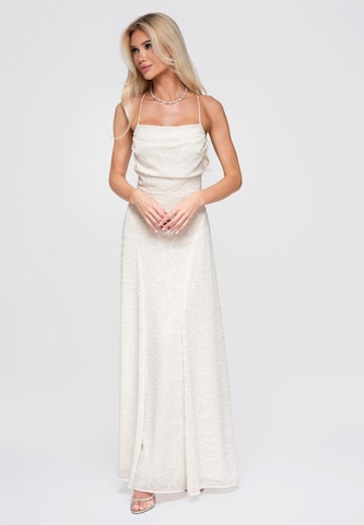 Ombre Kleid in Beige