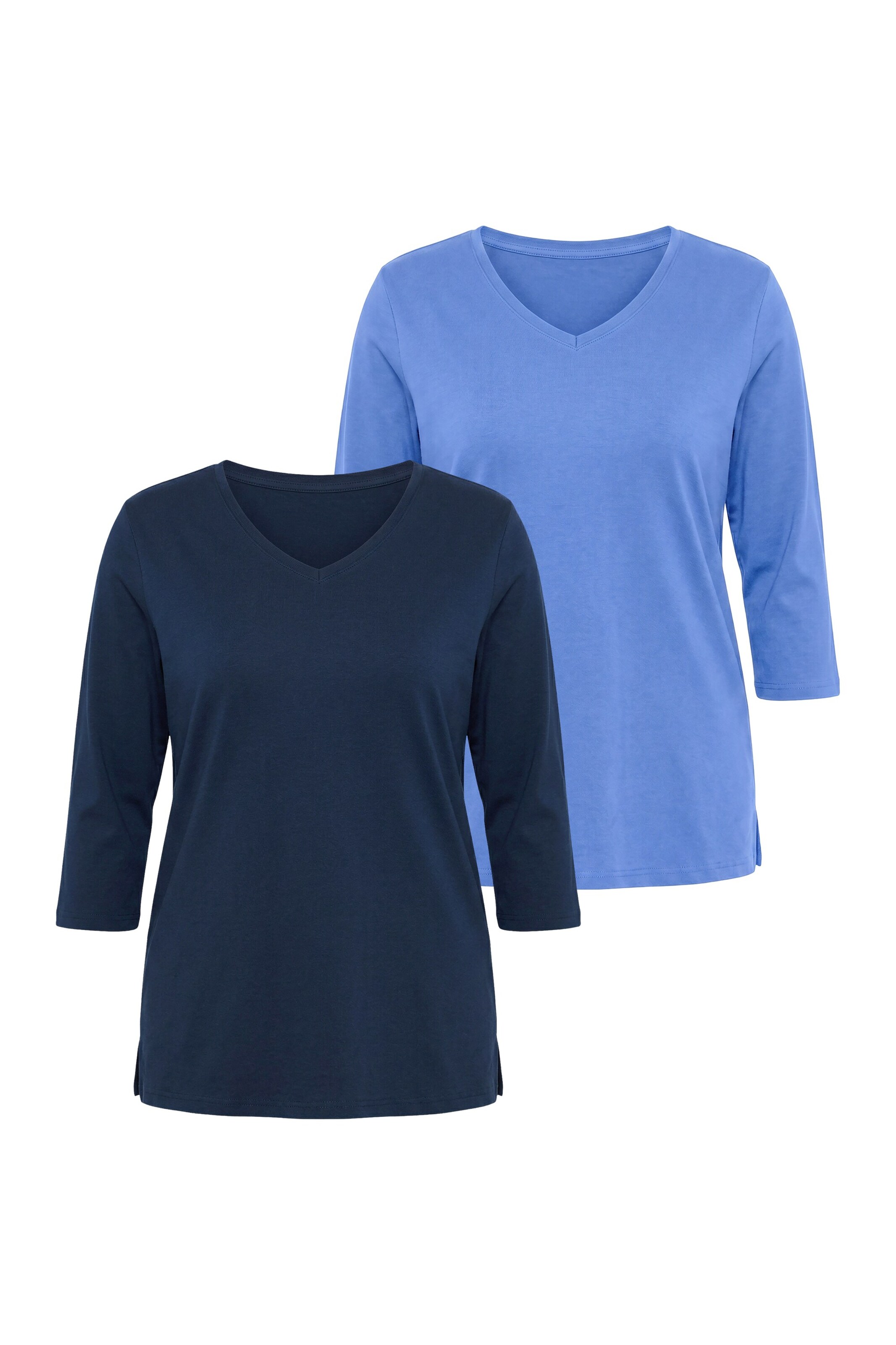 Ulla Popken Shirt in XL-XXL in Marine blue / Light blue, Item view