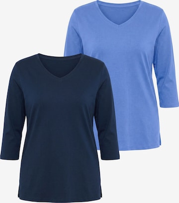Ulla Popken Shirt in Blau: Vorderseite