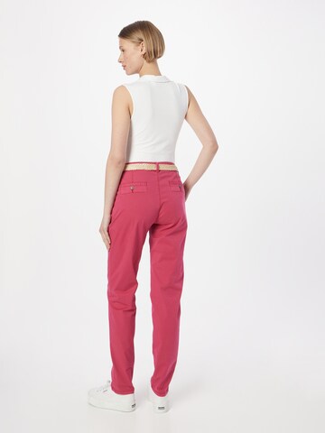 ESPRIT Slimfit Lærredsbukser i pink