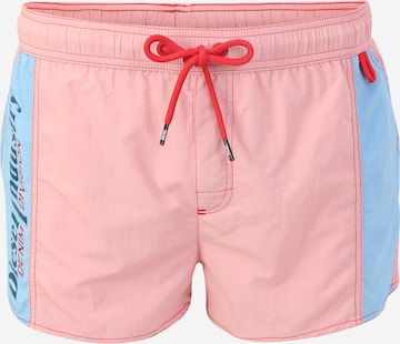 Shorts de bain 'CAYBAY' DIESEL en rose : devant