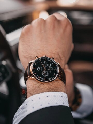 GT Collection Analoguhr 'SAPPHIRE-CRYSTAL' in Braun