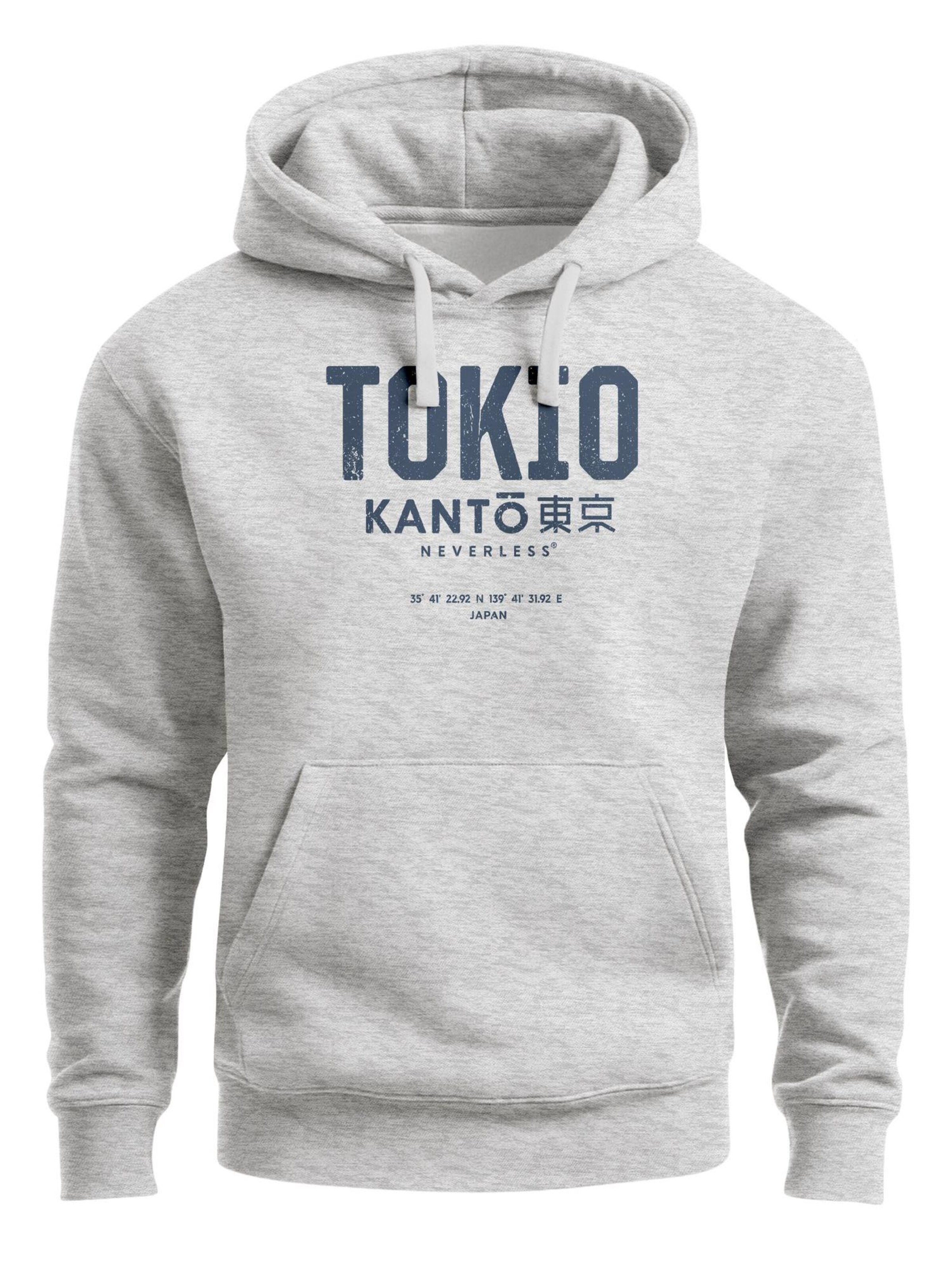 Neverless Sweatshirt 'Tokio' in Grey: front