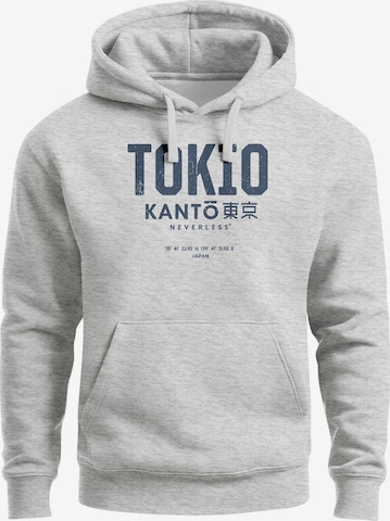 Neverless Sweatshirt 'Tokio' in Grey: front