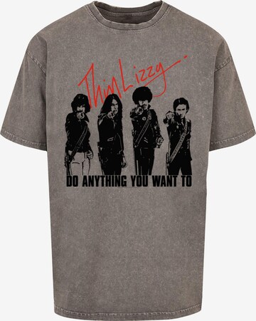 Merchcode T-Shirt 'Thin Lizzy - Do Anything' in Grau: predná strana