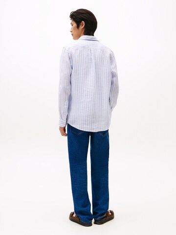 TOMMY HILFIGER Regular Fit Hemd 'ESSENTIAL' in Blau
