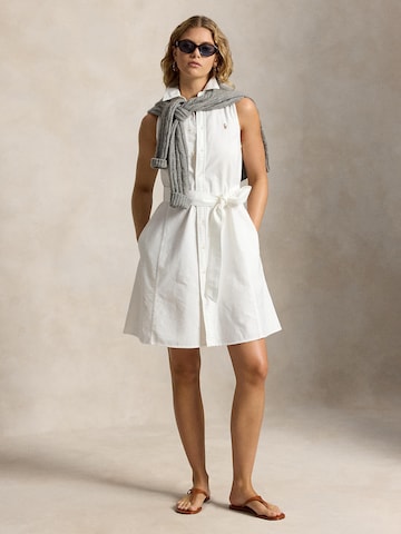 Polo Ralph Lauren Blousejurk in Wit: voorkant