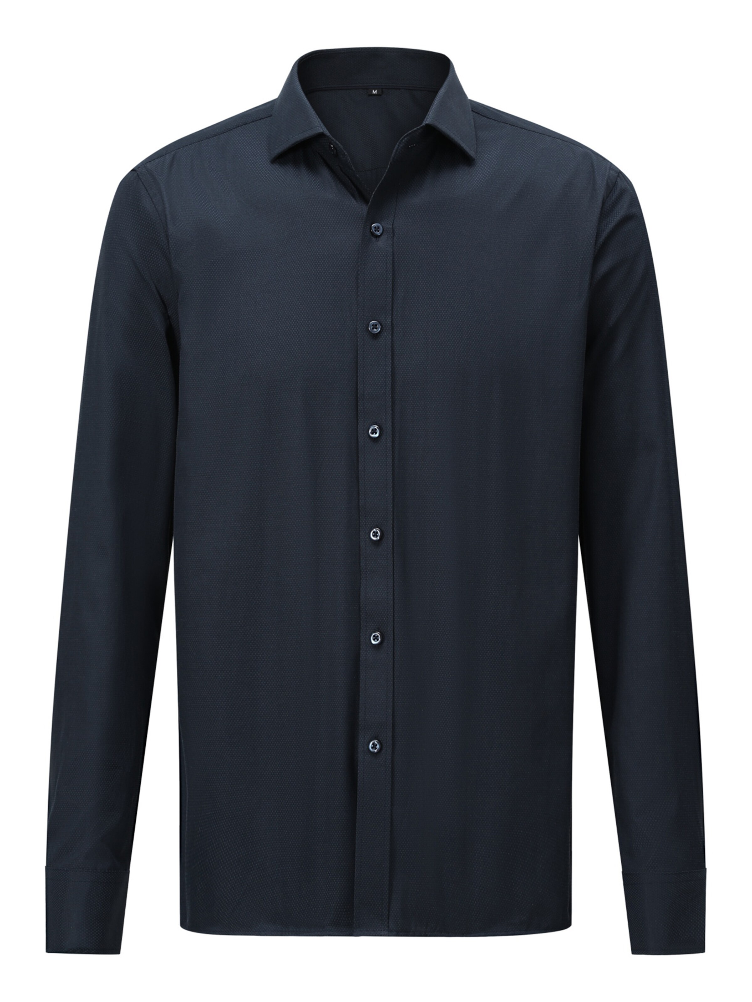 ALLTHEMEN Business Shirt 'Naht' in Blue: front
