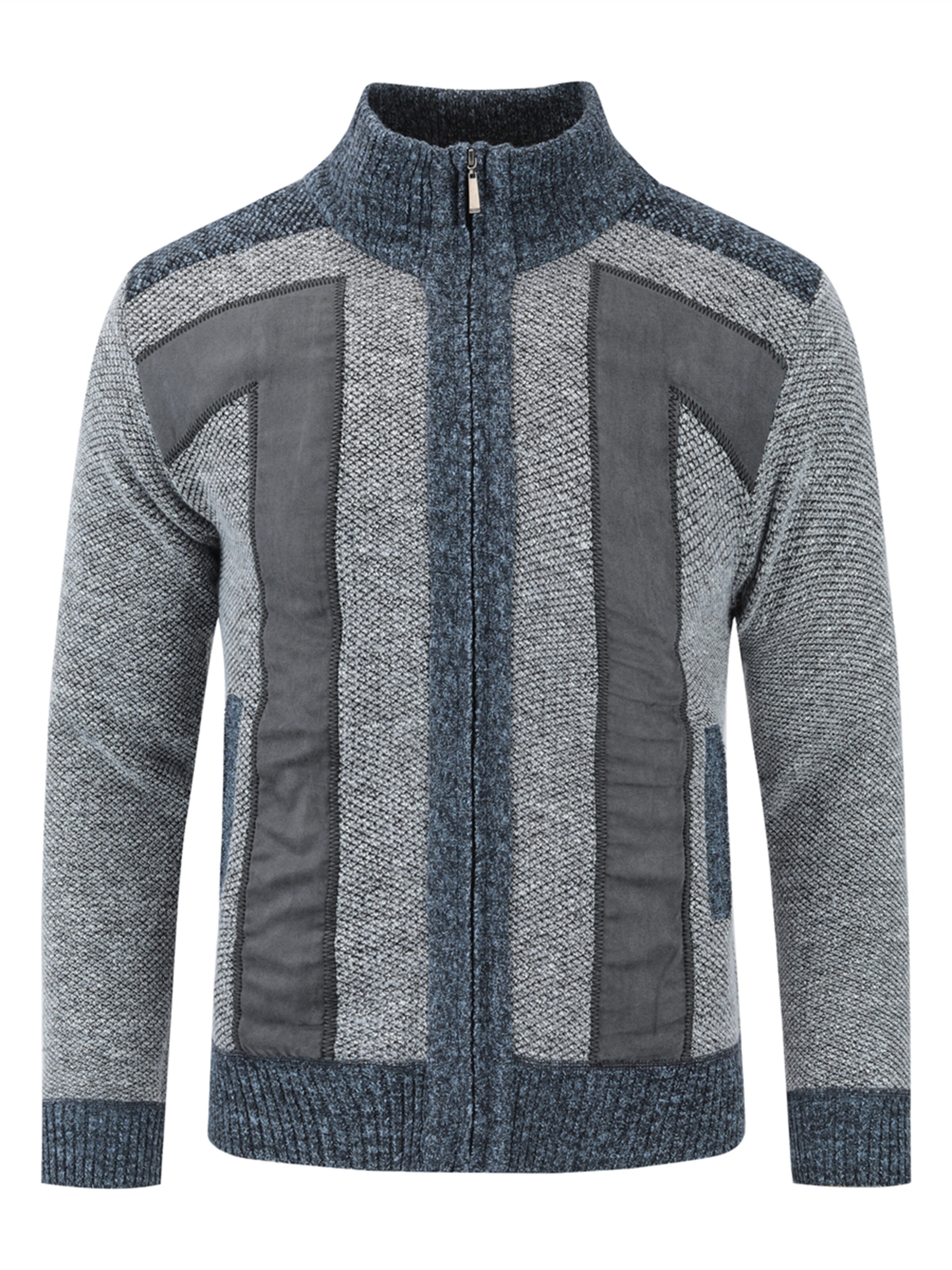 Youthup Knit Cardigan in Grey: front