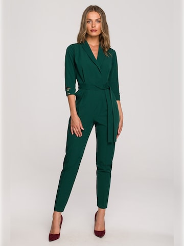 Stylove - Jumpsuit en verde: frente