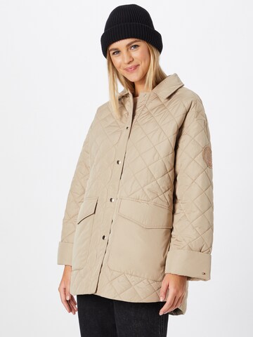 TOMMY HILFIGER Between-Season Jacket in Beige: front