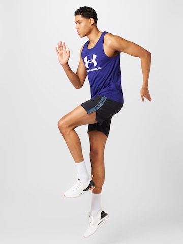 UNDER ARMOUR Funkcionalna majica | modra barva