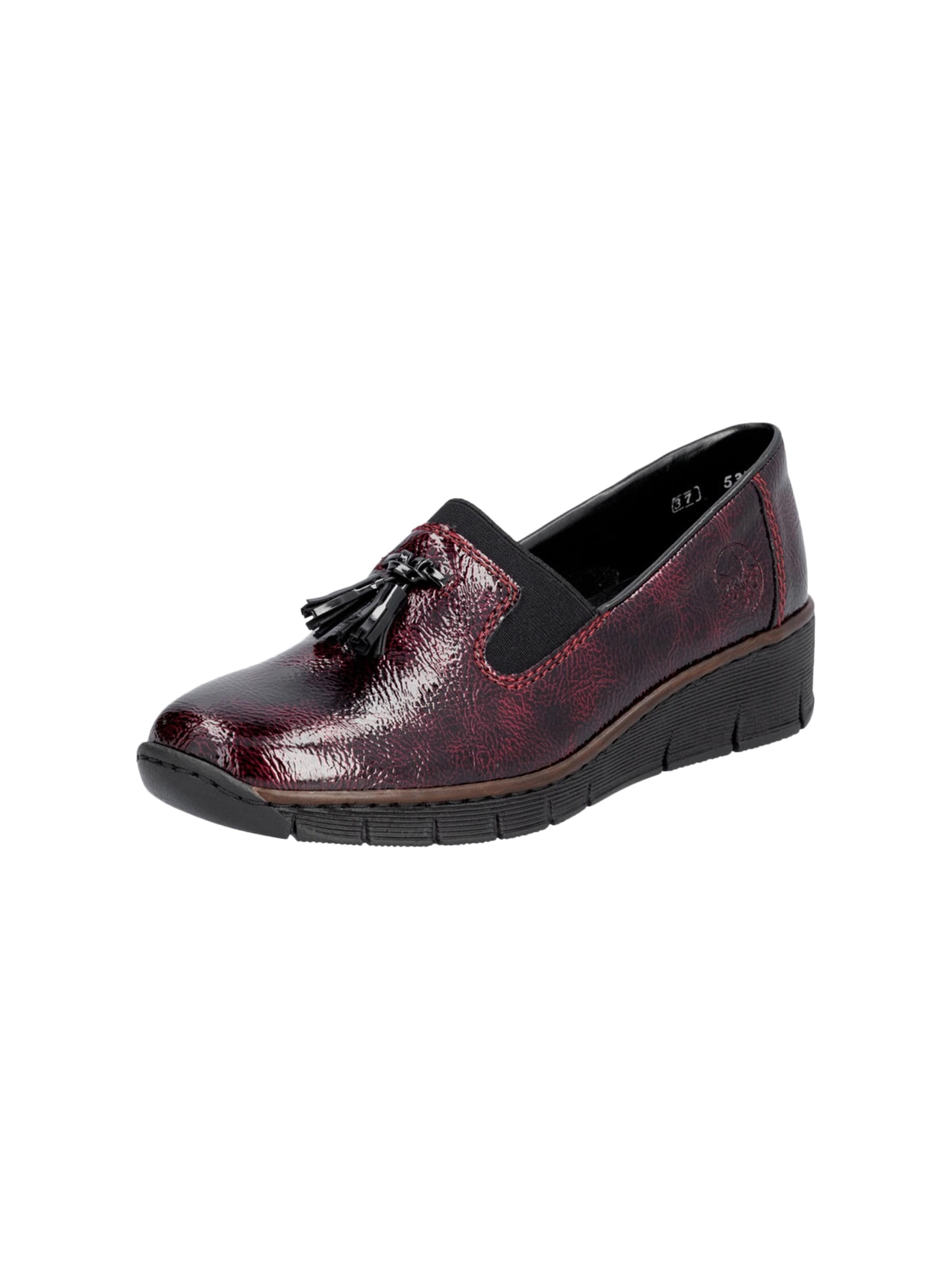 Rieker Pantofle 'Softlack-Slipper' w kolorze czerwony