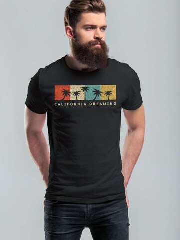 Neverless Shirt 'California Dreaming' in Black