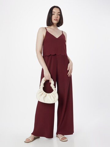 Tuta jumpsuit 'Laura' di ABOUT YOU in rosso