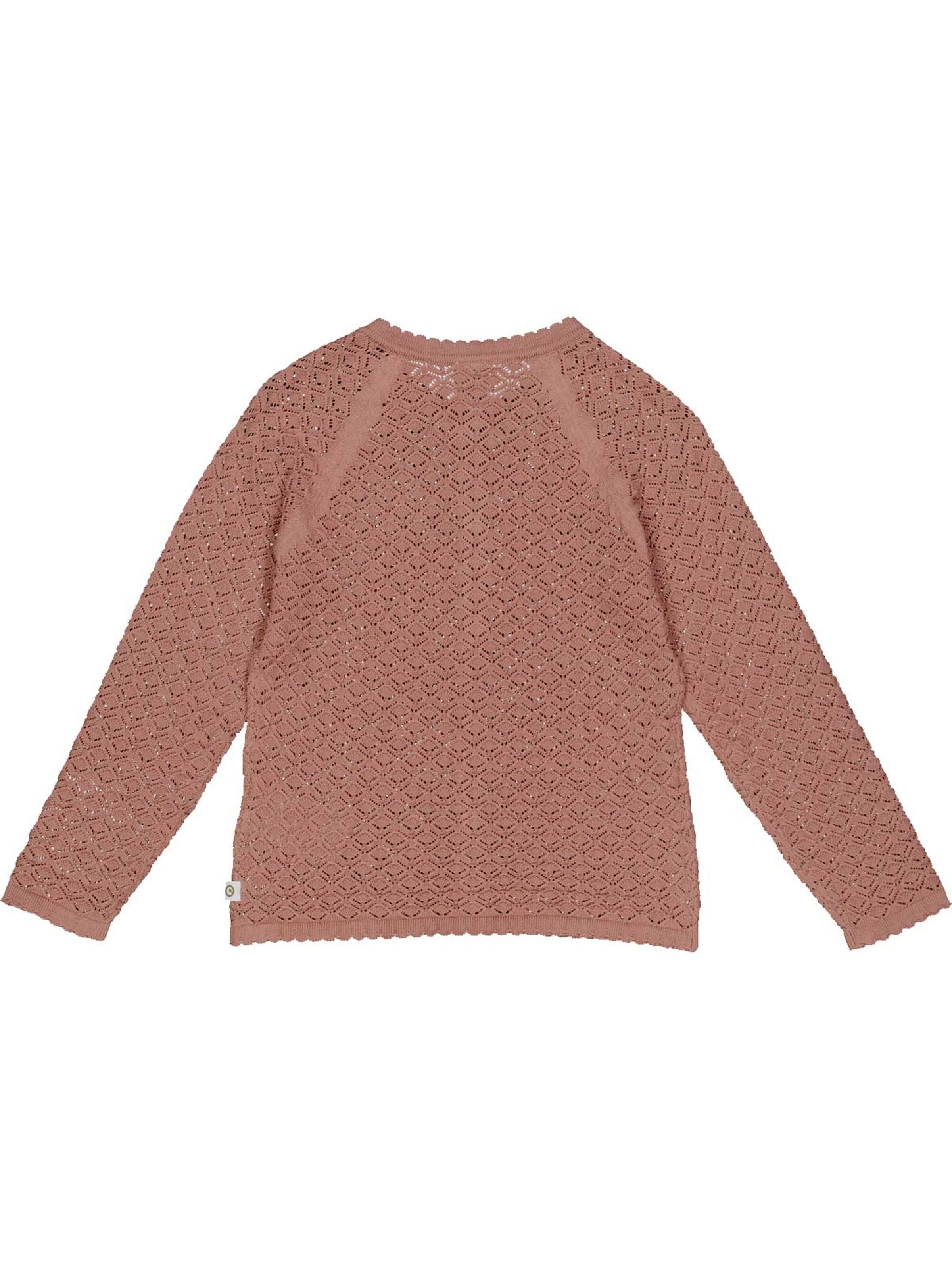 Müsli by GREEN COTTON Gebreid vest in Roze