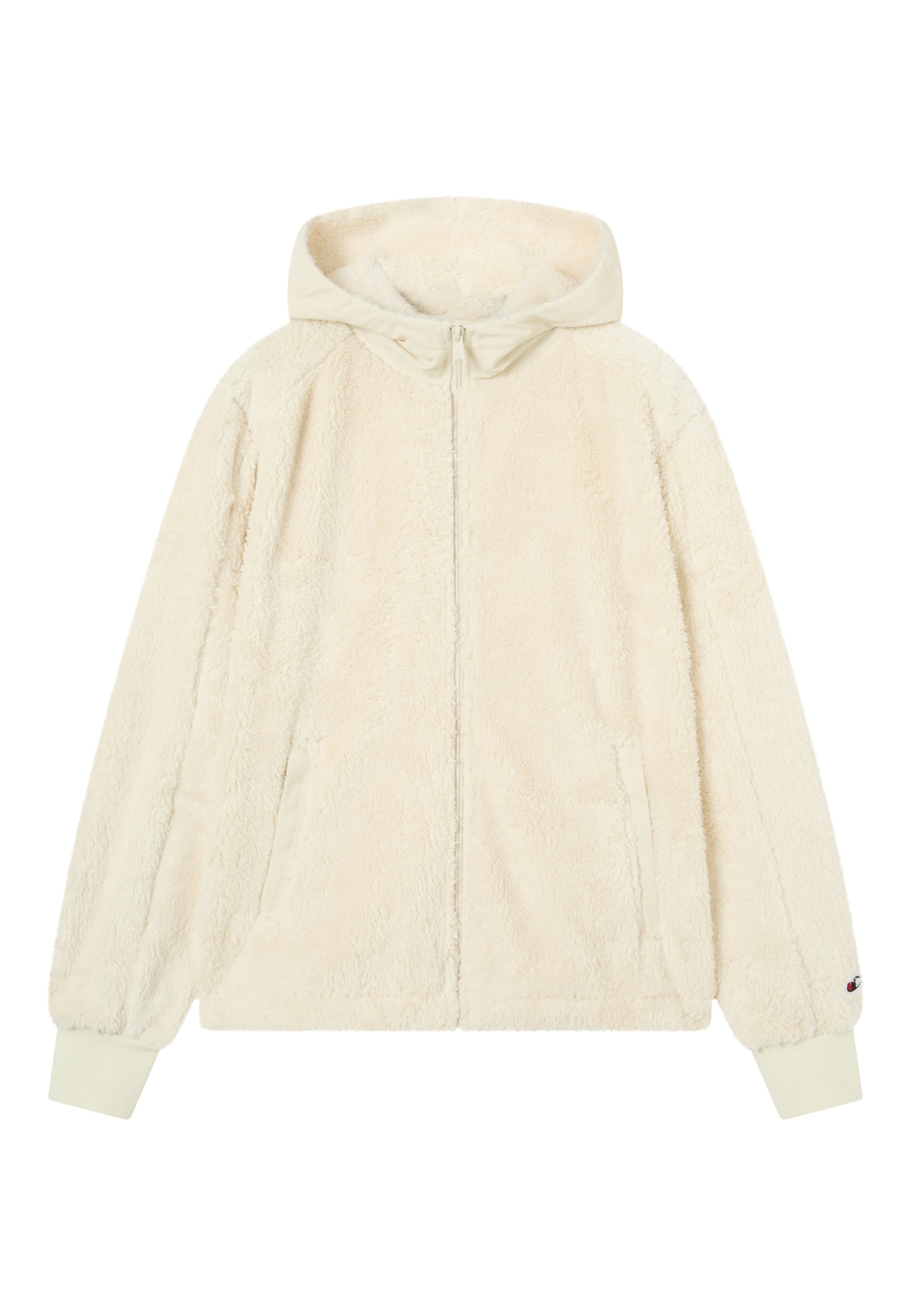 Champion Authentic Athletic Apparel Fleece Jacket in White: front