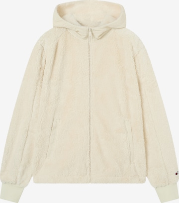 Champion Authentic Athletic Apparel Fleecejacke in Weiß: Vorderseite