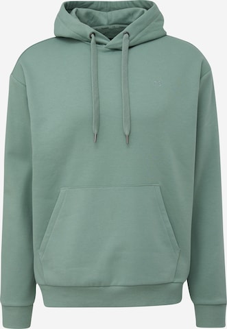 QS Sweatshirt in Groen: voorkant