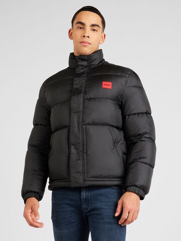 Veste mi-saison 'Balto2411' HUGO en noir : devant