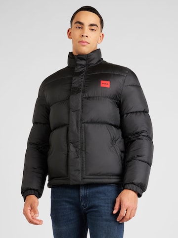 HUGO Демисезонная куртка 'Balto2411' в Черный: спереди