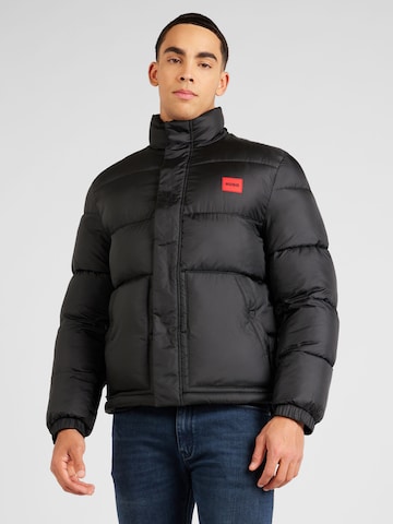 HUGO Between-season jacket 'Balto2411' in Black: front