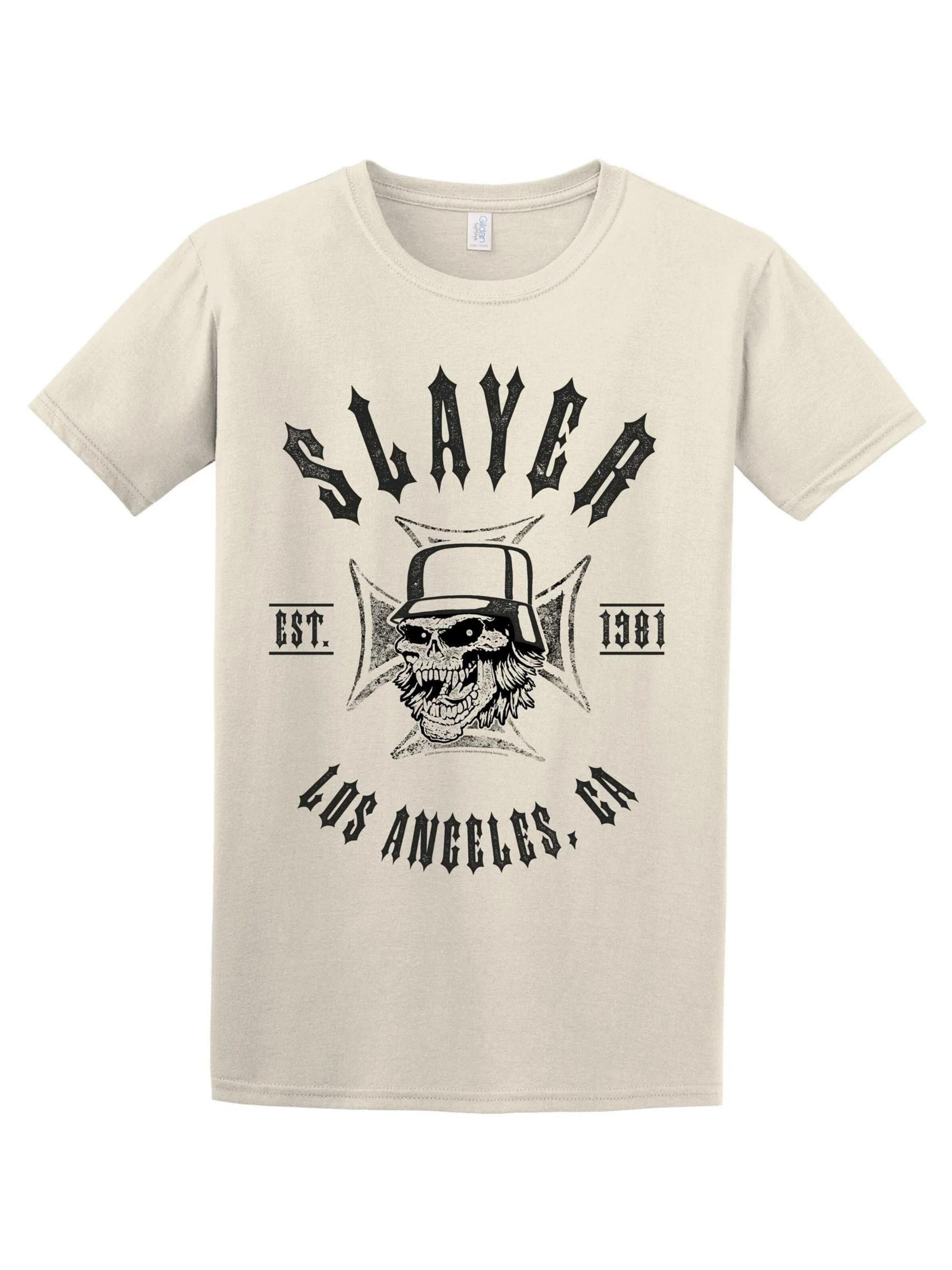 Slayer Shirt 'Slayer EST.1981 T-Shirt' in White: front