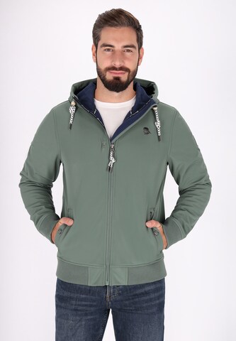 Schmuddelwedda - Chaqueta funcional en verde: frente