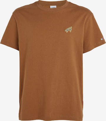 T-Shirt Tommy Jeans en marron : devant