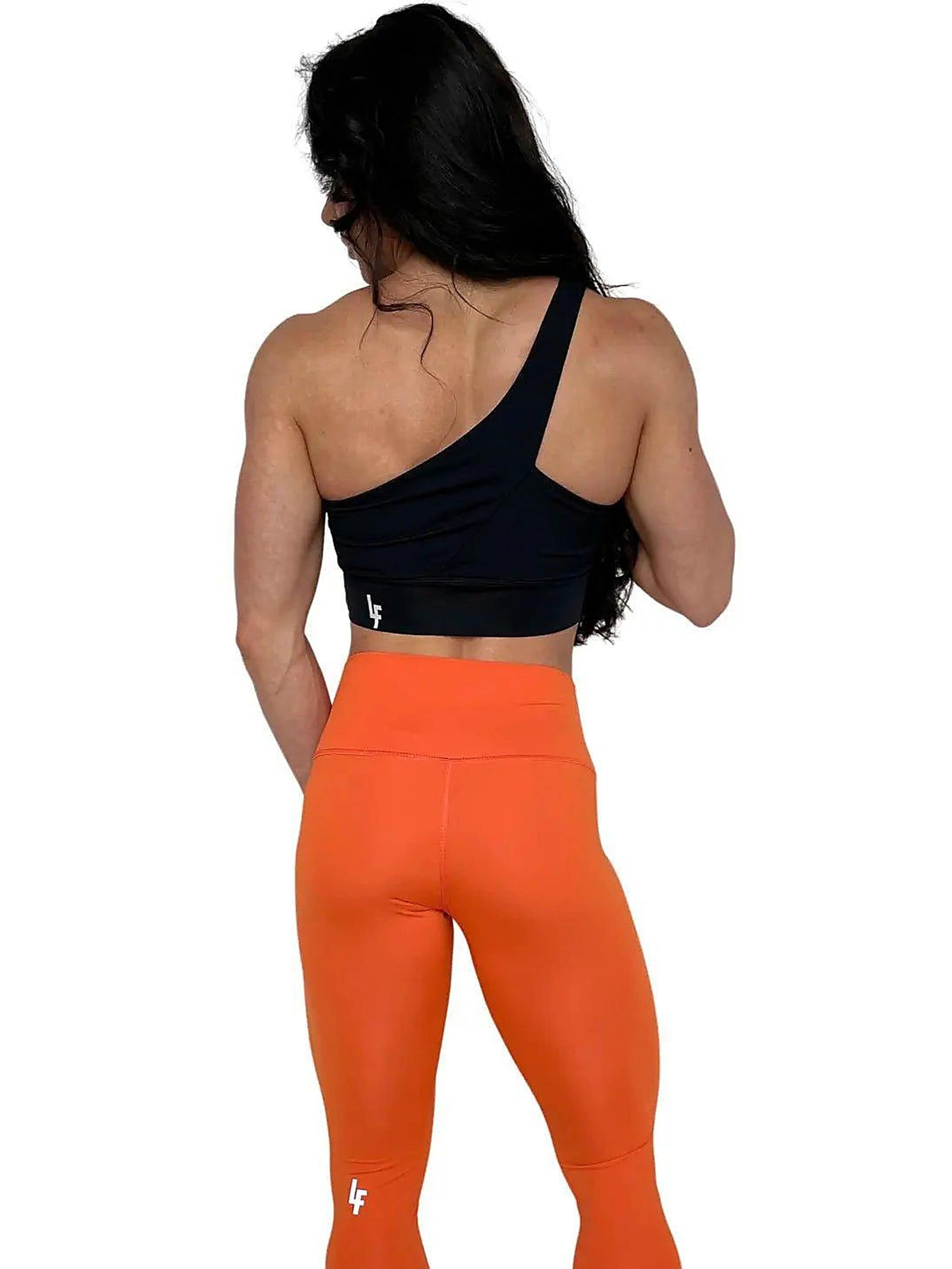 LUXFEEL - Skinny Leggings 'Leggings mit hoher Taille Myself' en naranja