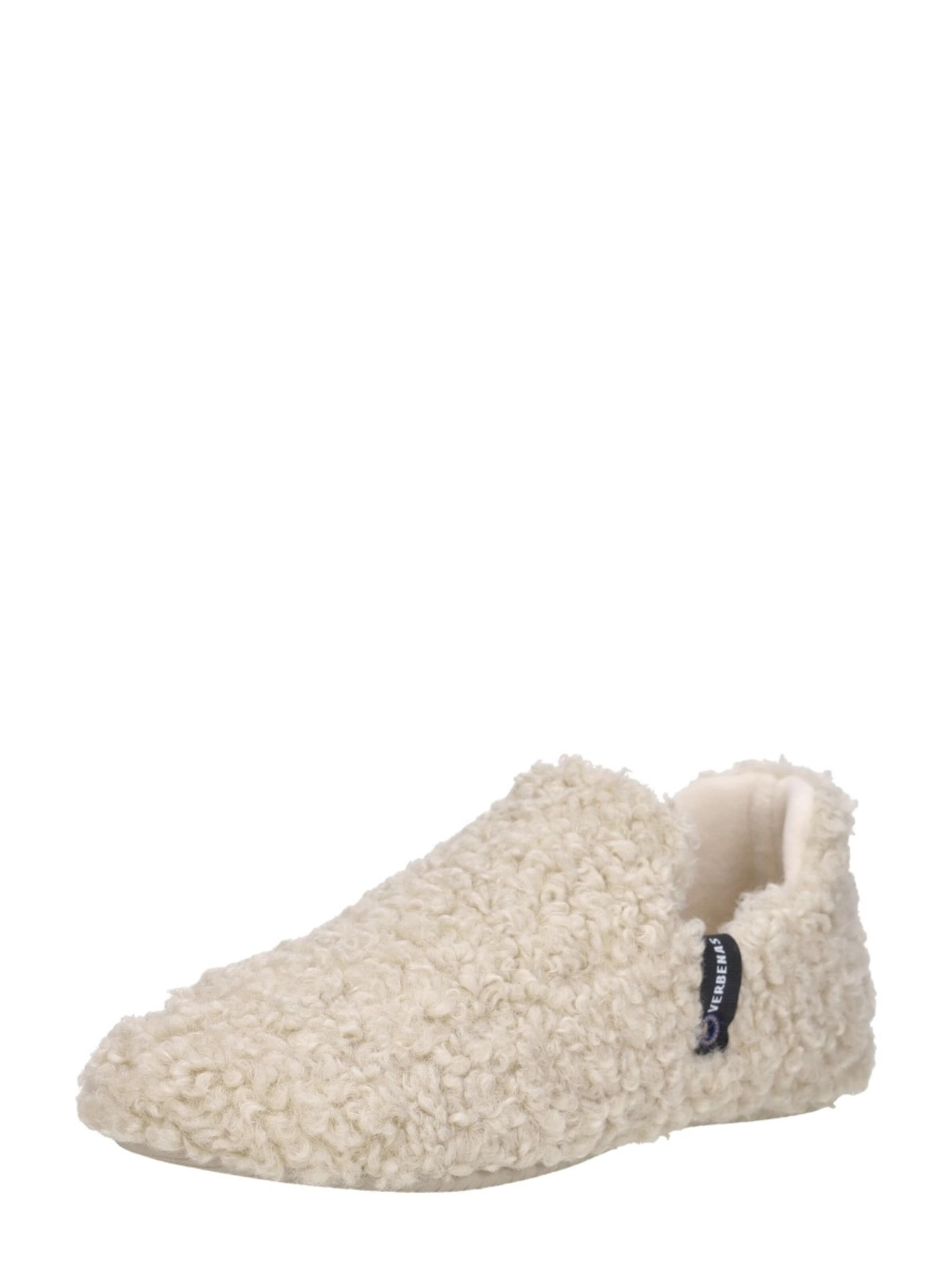VERBENAS Huisschoenen 'Yuk Curly' in Beige