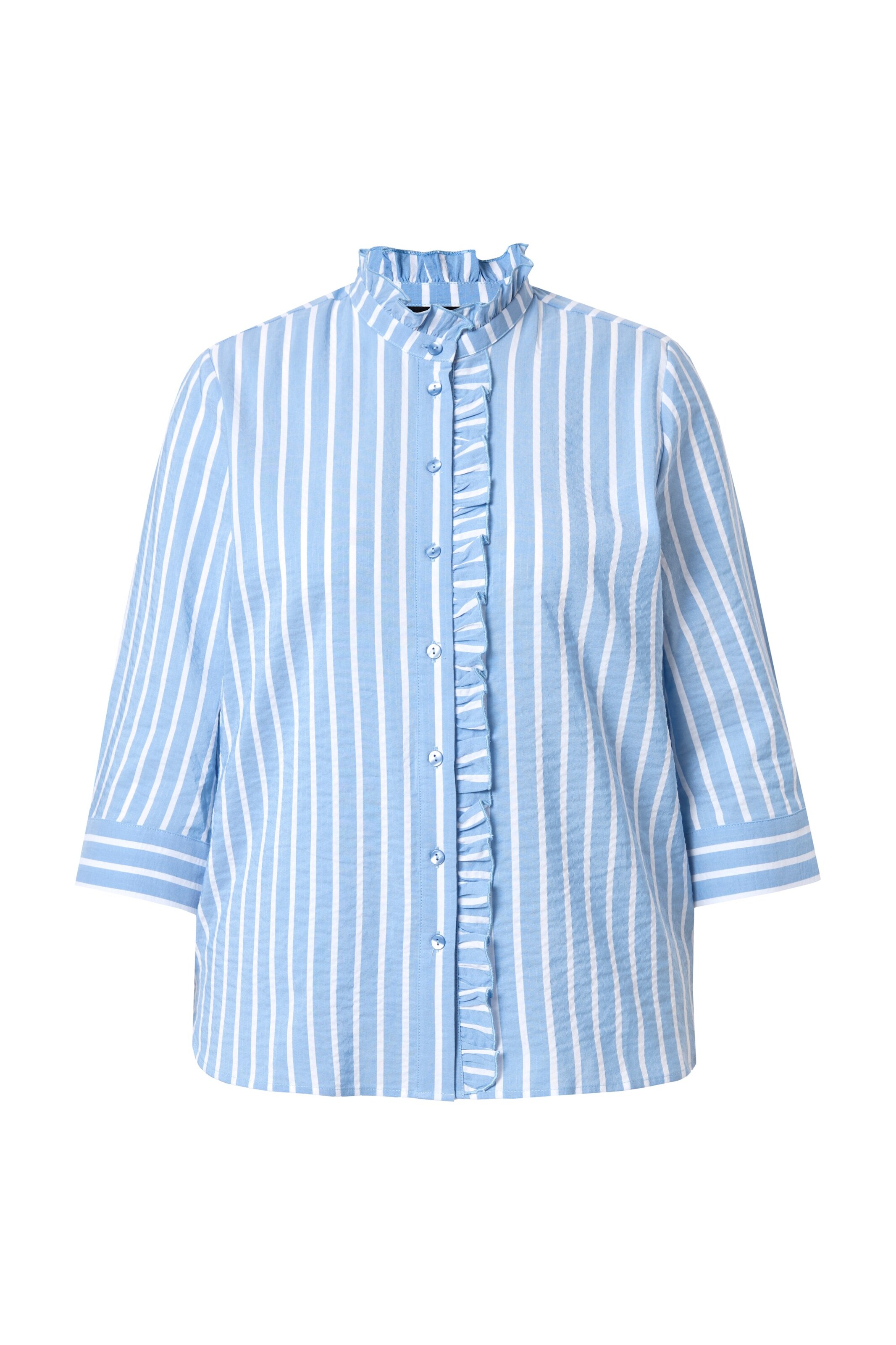 Ulla Popken Bluse in Blau: Vorderseite