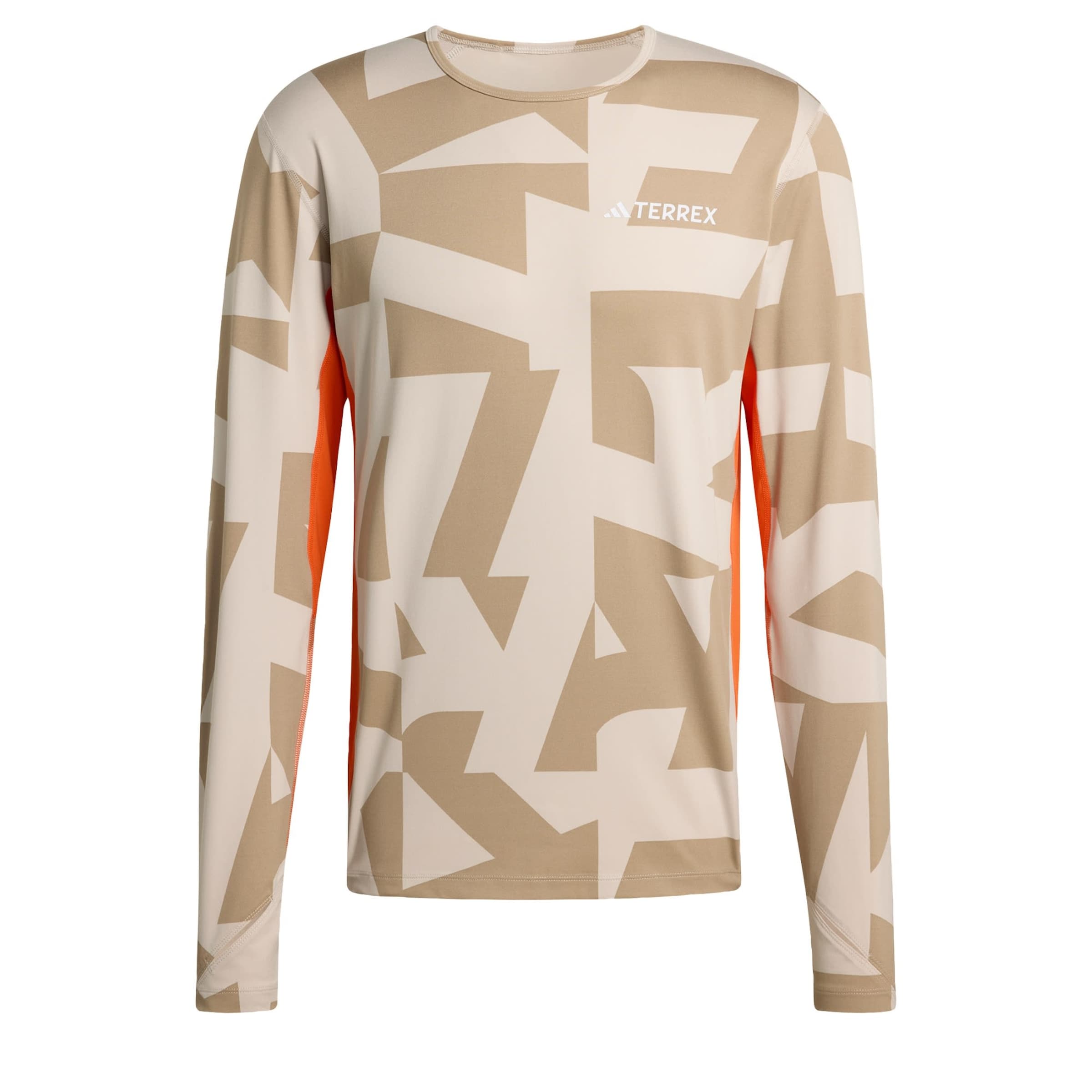 ADIDAS TERREX Performance shirt in Beige: front