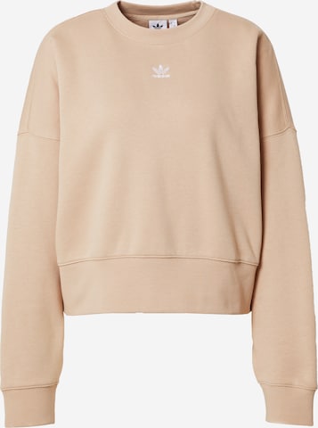 ADIDAS ORIGINALS Sweatshirt 'Adicolor Essentials Fleece' i beige: forside