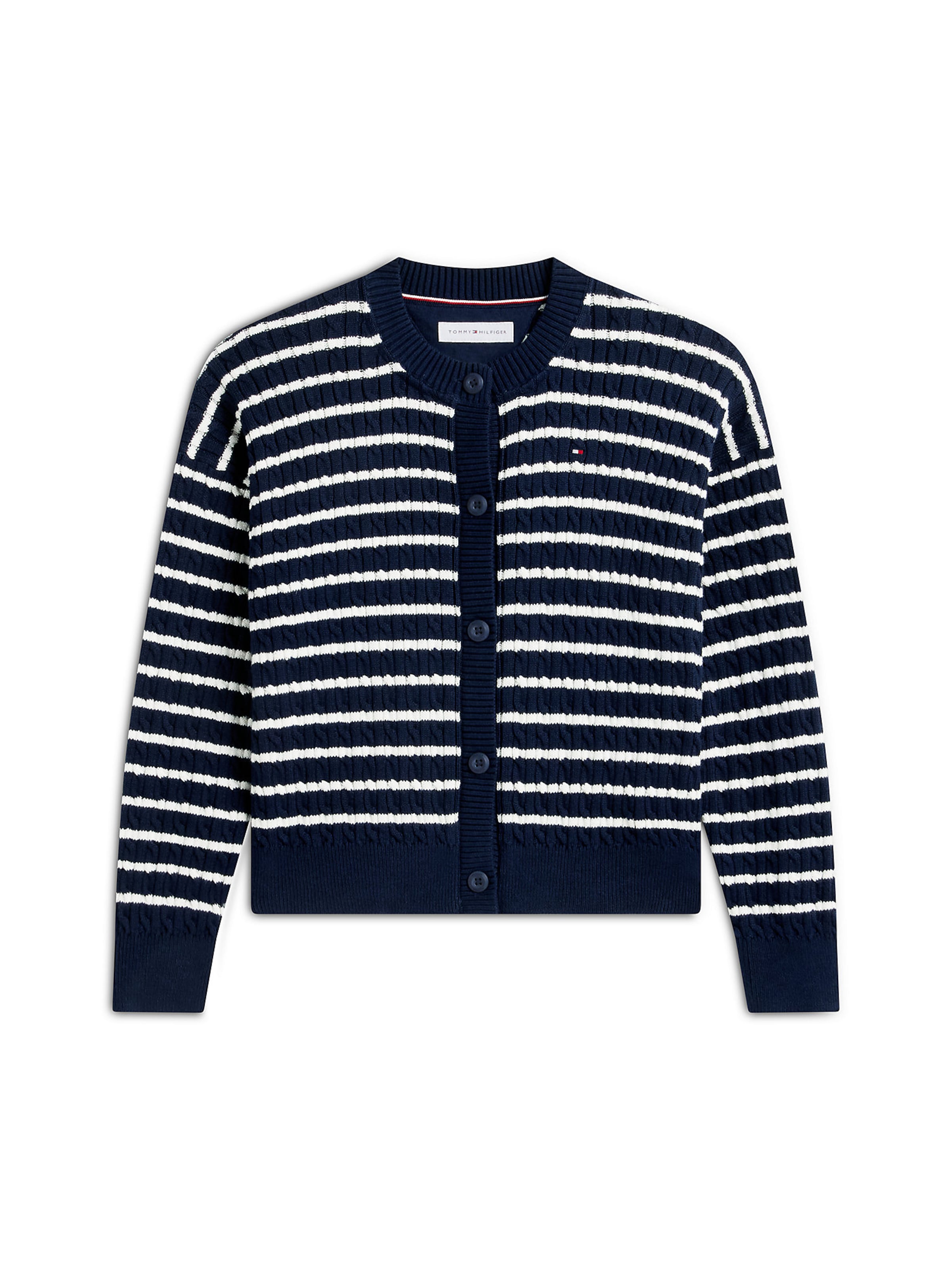 TOMMY HILFIGER Knit cardigan in Blue: front