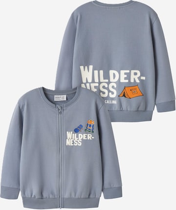 NAME IT Sweatjacke 'NMMOSWALD' in Blau: Vorderseite