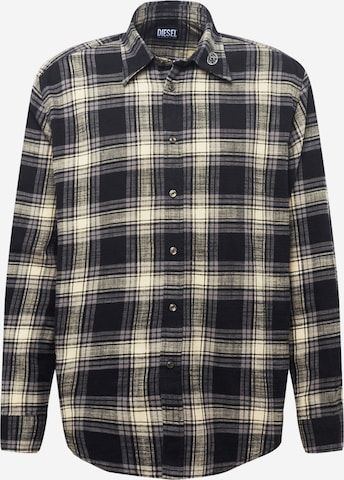 DIESEL Regular fit Button Up Shirt in Black: front