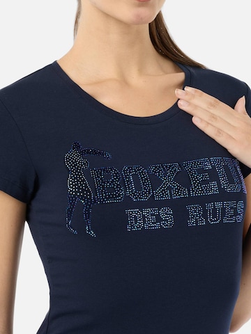 Boxeur des Rues Shirt 'Rhiestone Logo T-Shirt' in Blau